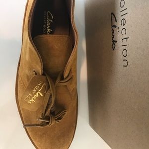 Men’s Ochre Suede Desert Boots Clark’s